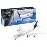 KIT PARA MONTAR REVELL AVIÃO COMERCIAL BOEING 747-8 LUFTHANSA NEW LIVERY 1/144 172 PEÇAS REV 03891